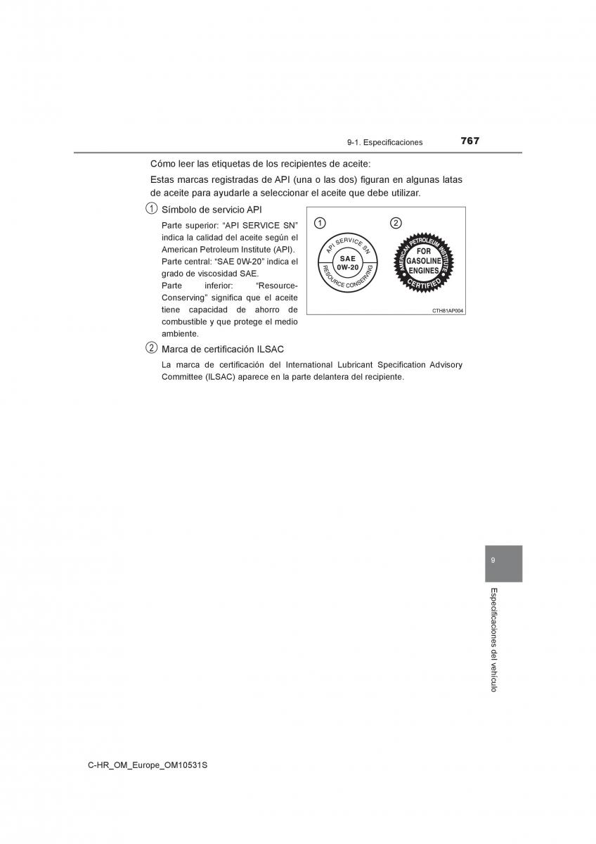 Toyota C HR manual del propietario / page 767