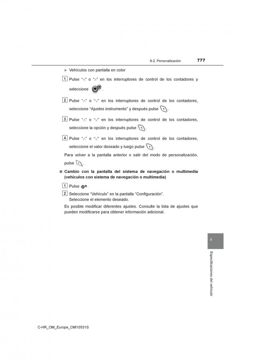 Toyota C HR manual del propietario / page 777