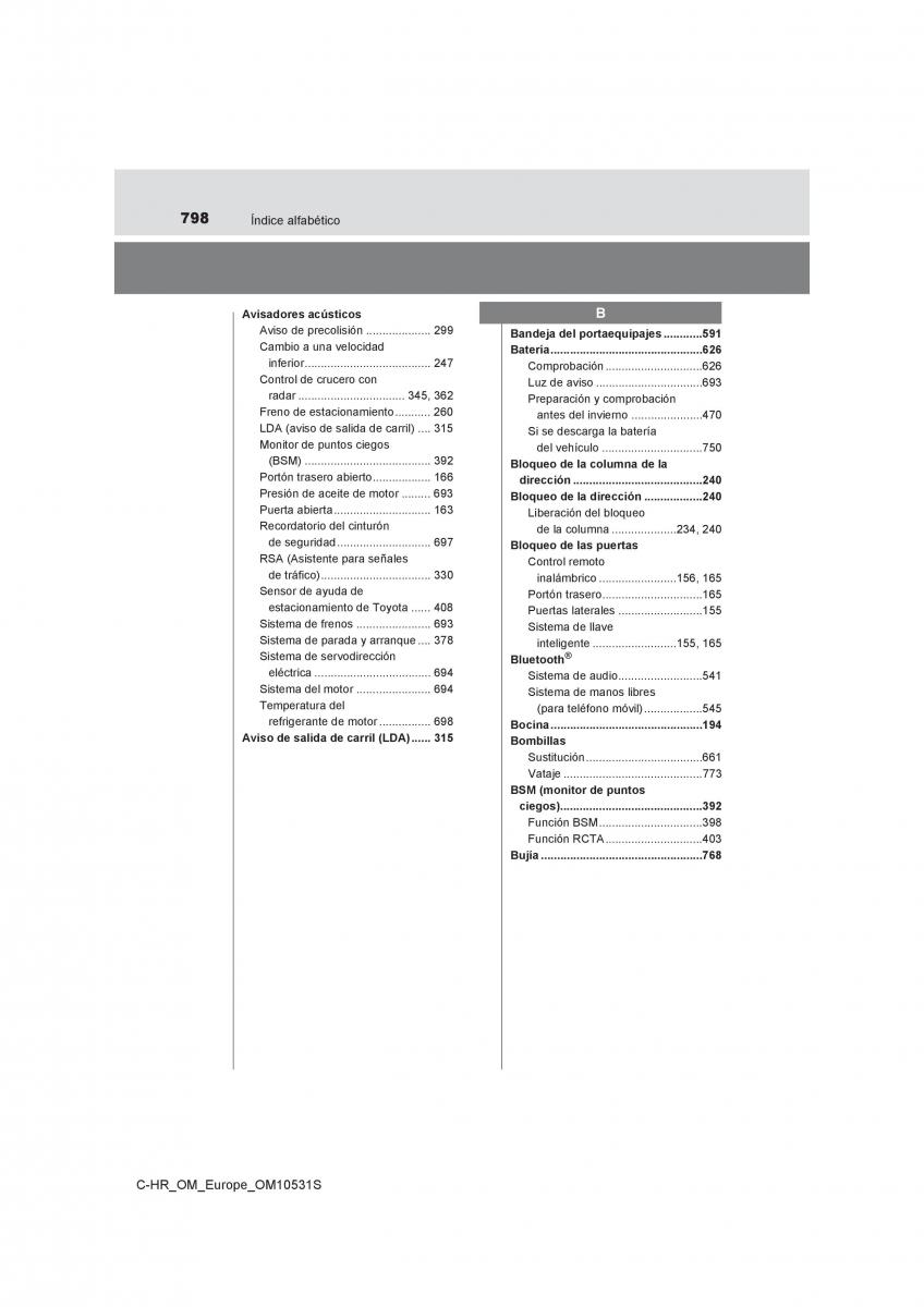 Toyota C HR manual del propietario / page 798