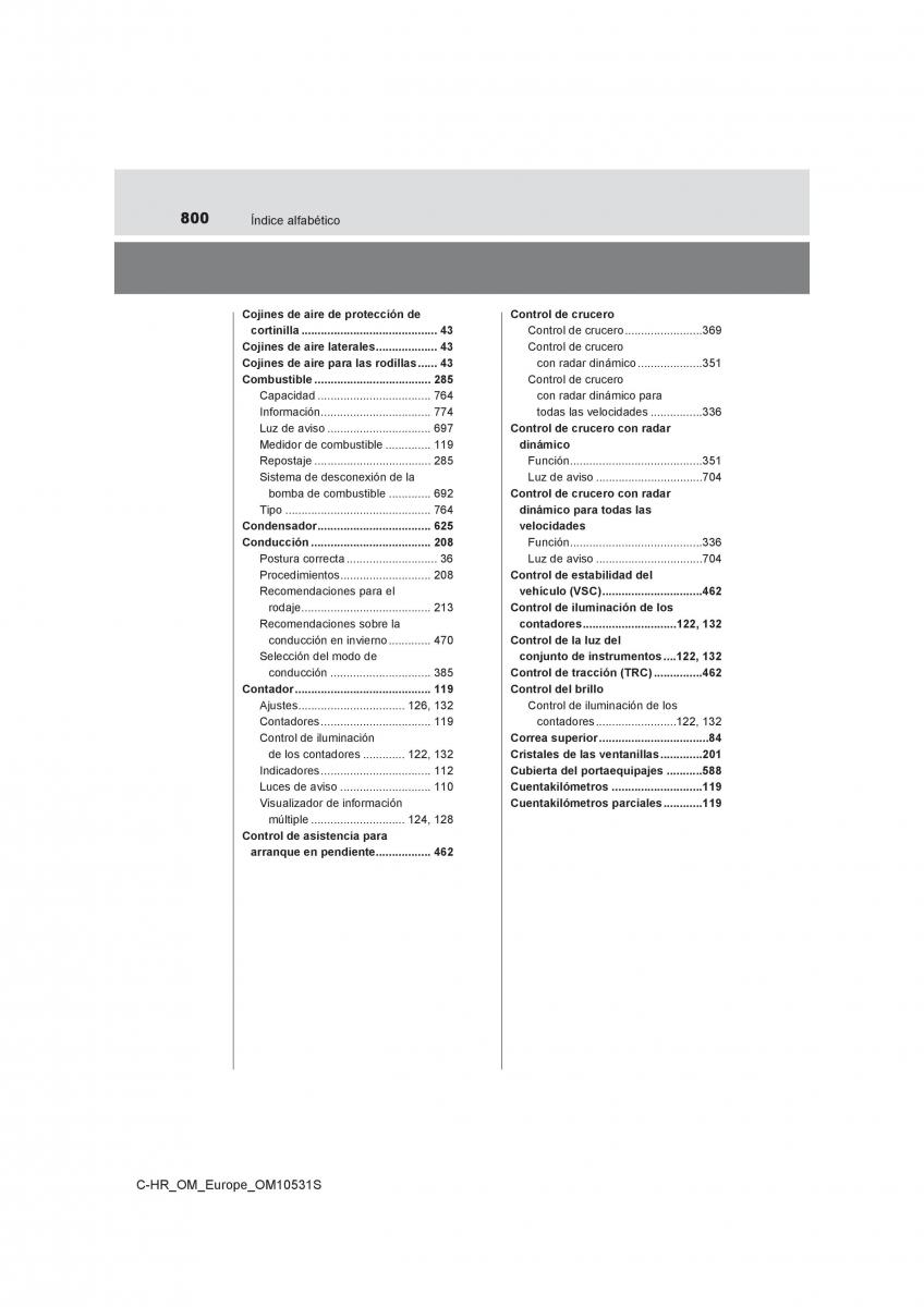 Toyota C HR manual del propietario / page 800