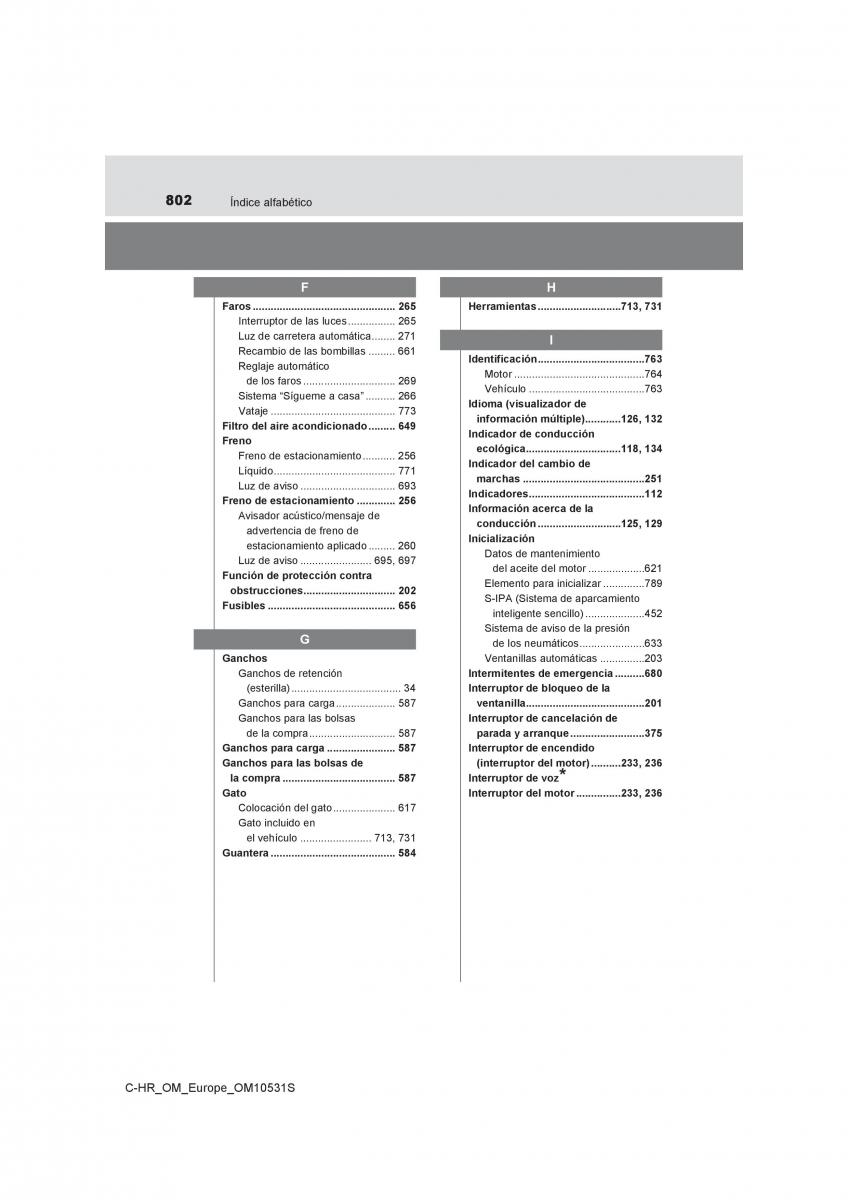 Toyota C HR manual del propietario / page 802