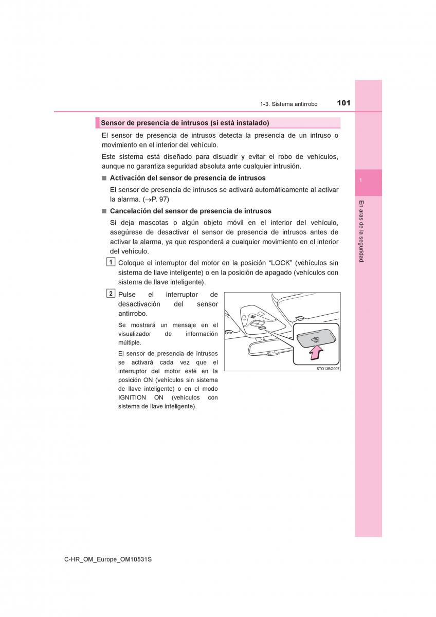 Toyota C HR manual del propietario / page 101