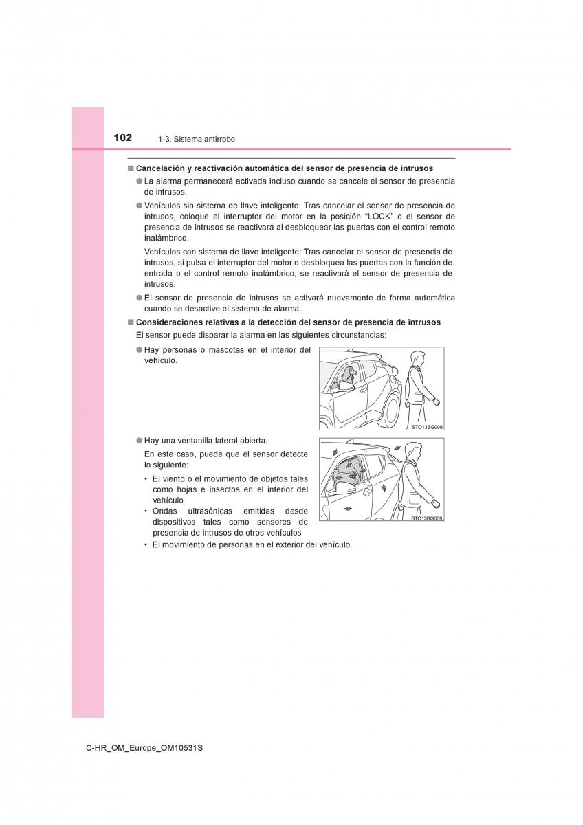 Toyota C HR manual del propietario / page 102