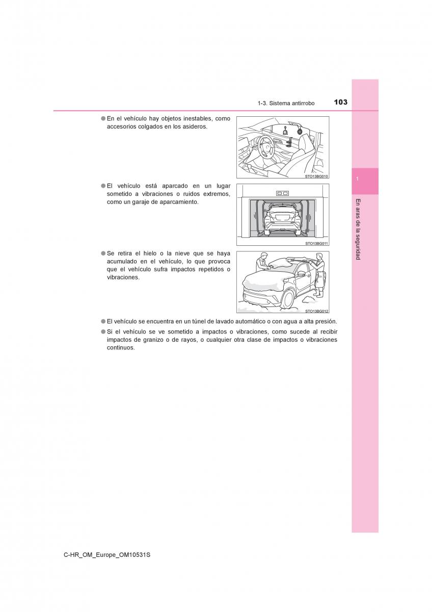 Toyota C HR manual del propietario / page 103