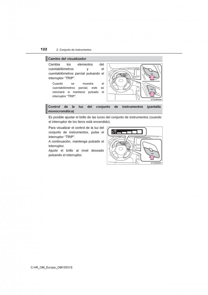 Toyota C HR manual del propietario / page 122