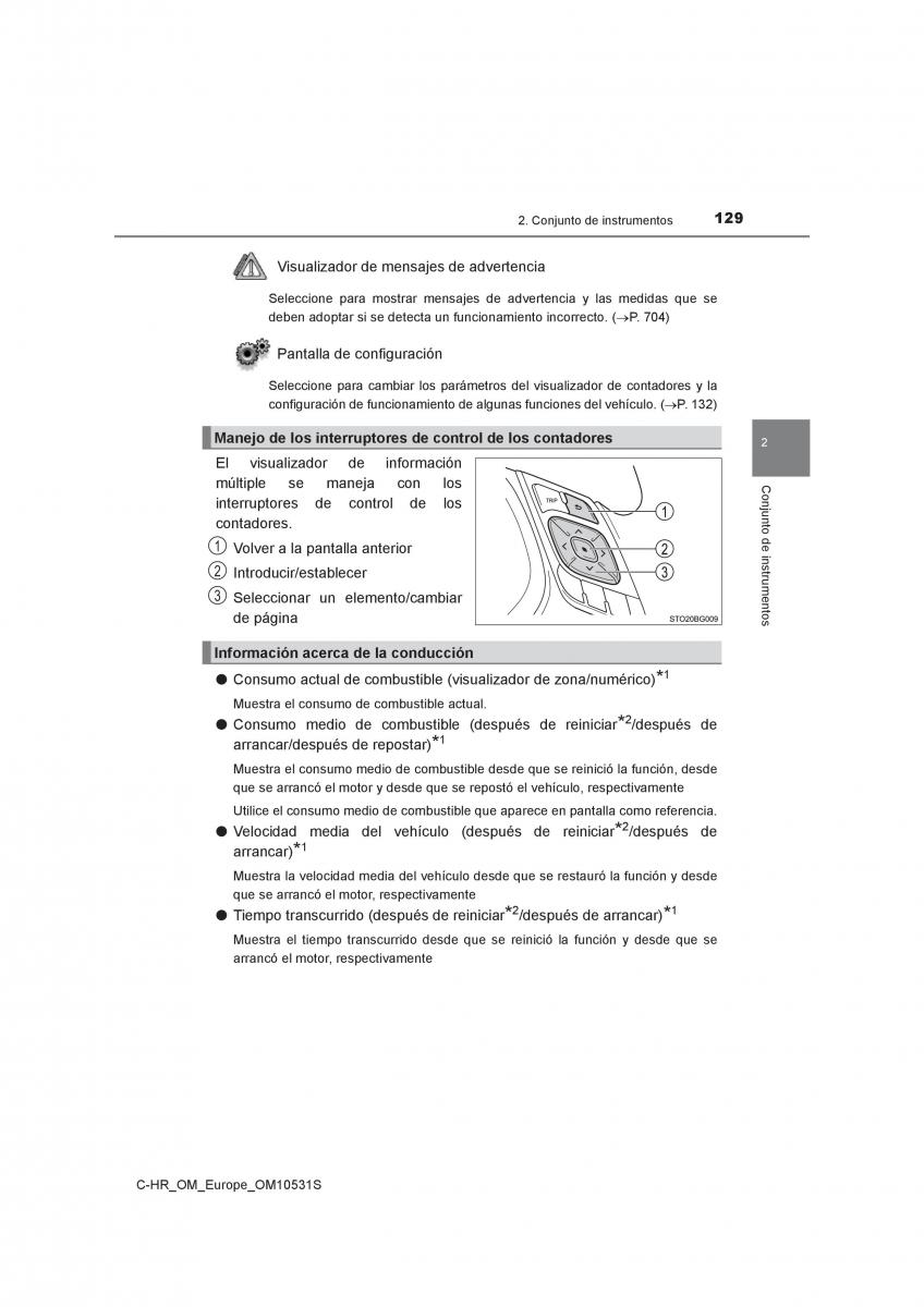 Toyota C HR manual del propietario / page 129