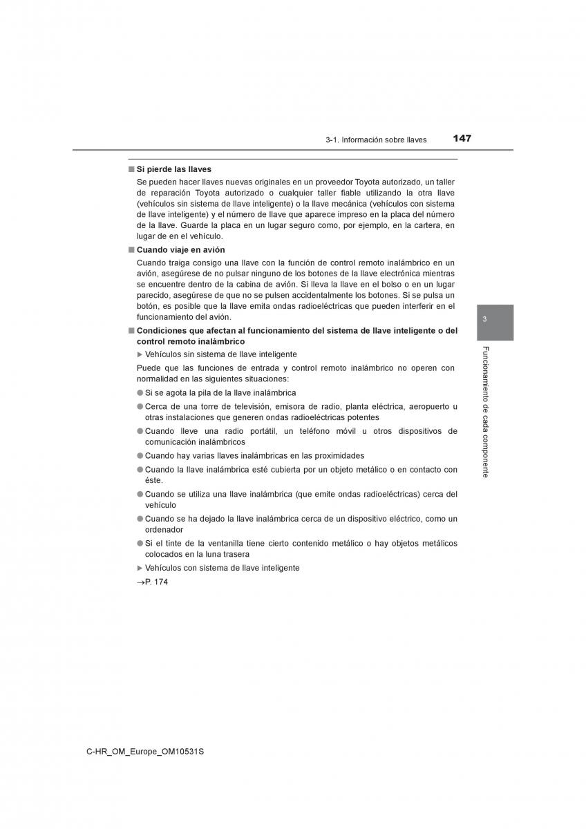 Toyota C HR manual del propietario / page 147