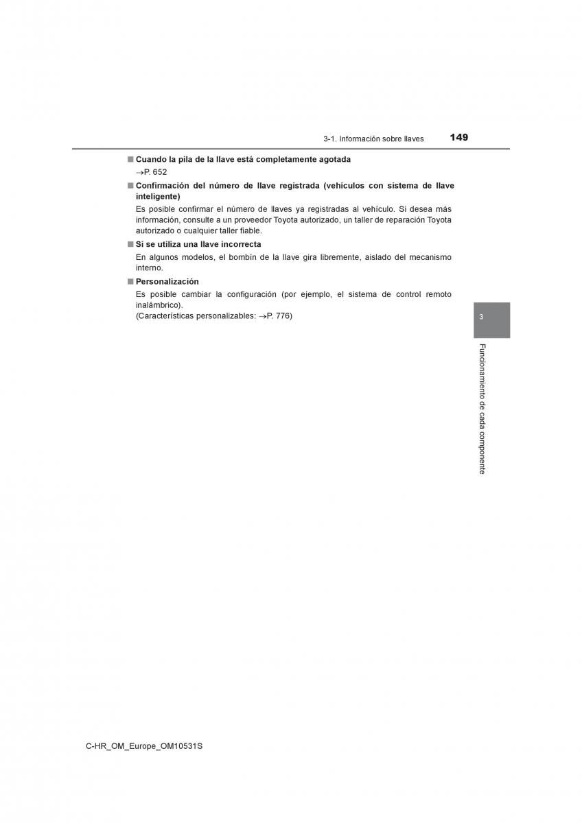 Toyota C HR manual del propietario / page 149