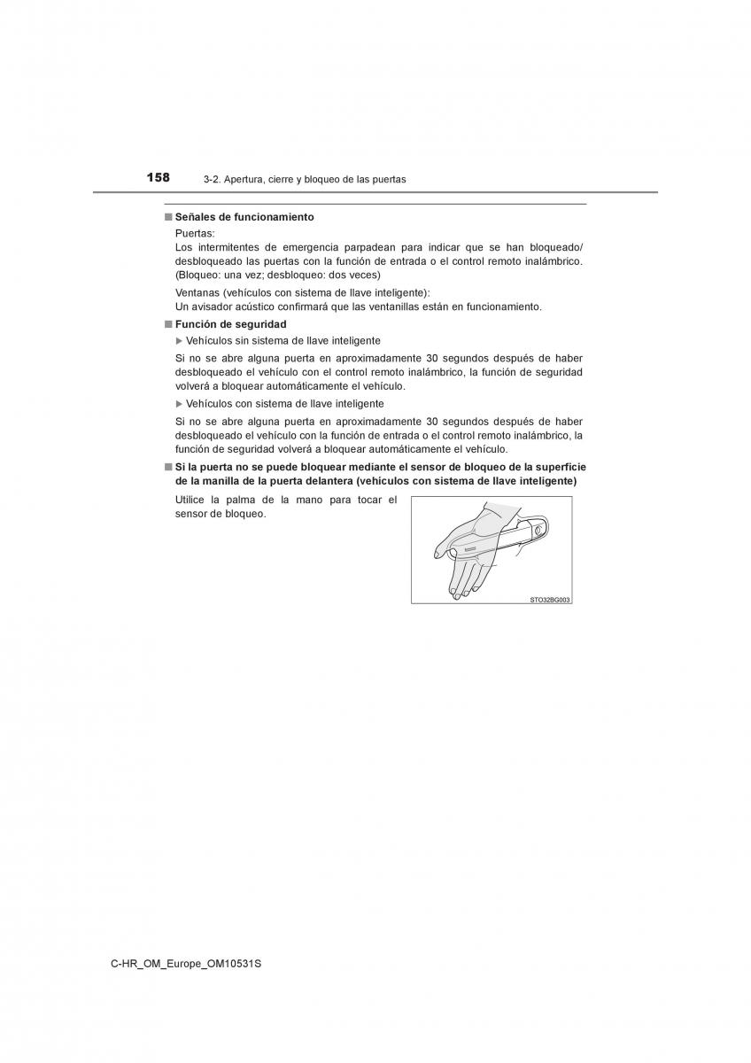 Toyota C HR manual del propietario / page 158