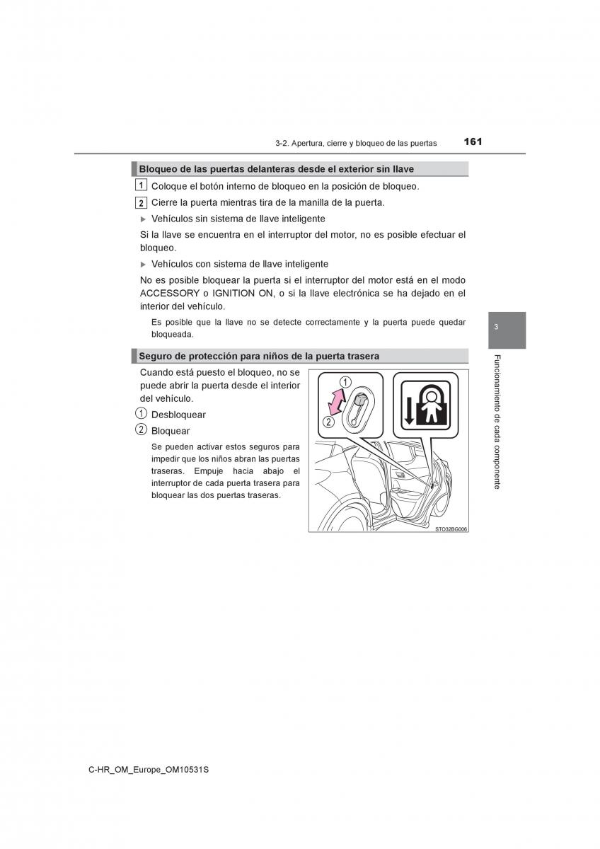 Toyota C HR manual del propietario / page 161