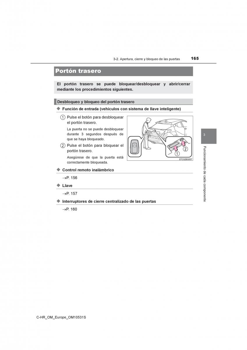 Toyota C HR manual del propietario / page 165