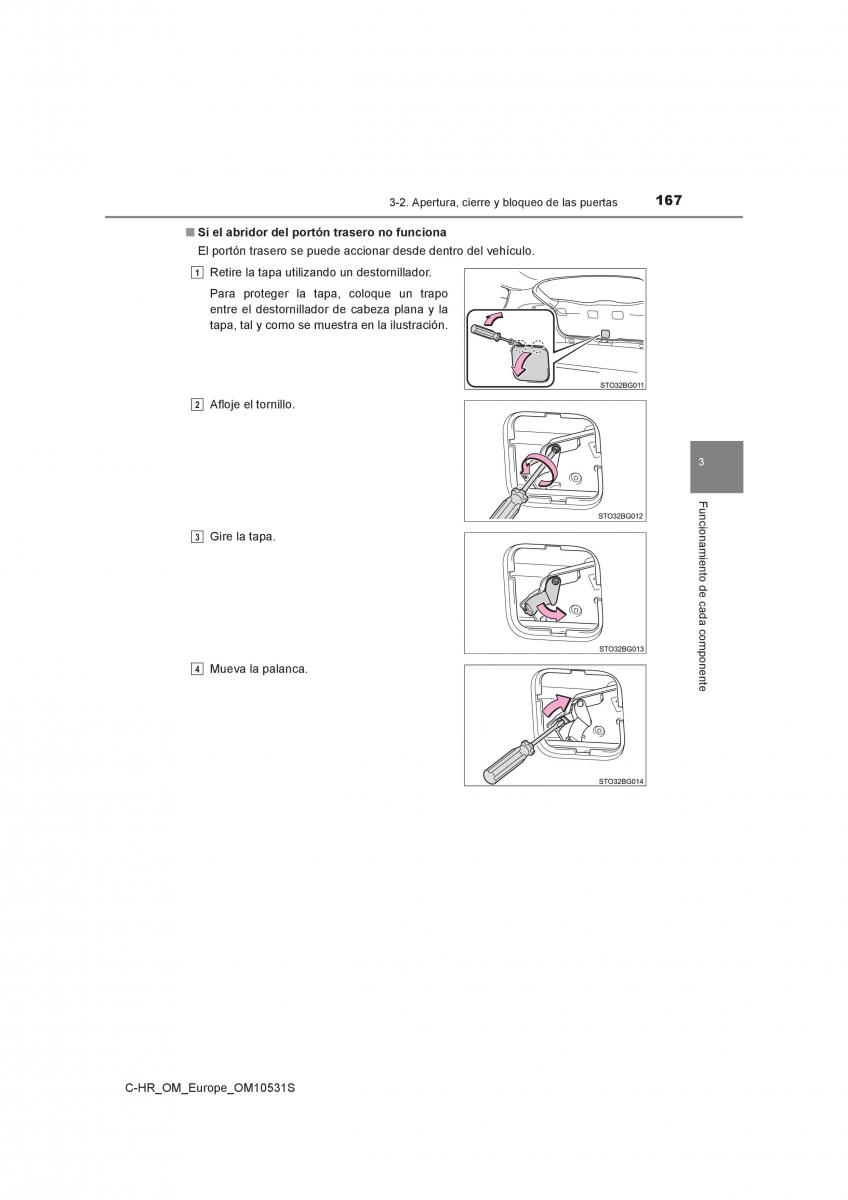 Toyota C HR manual del propietario / page 167