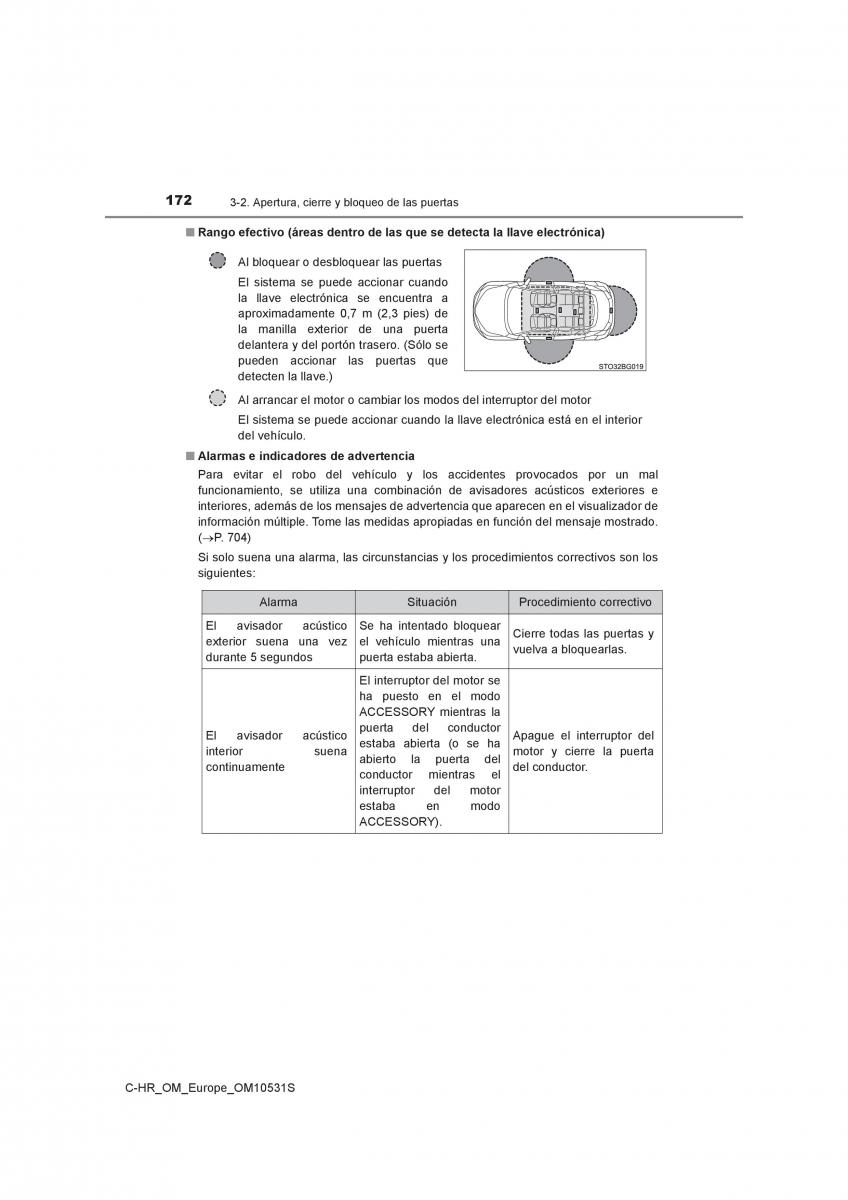 Toyota C HR manual del propietario / page 172