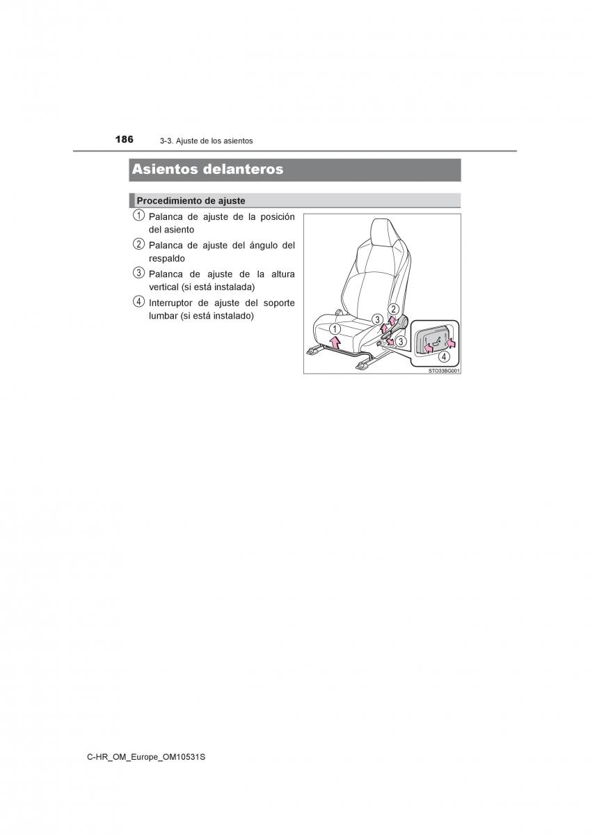 Toyota C HR manual del propietario / page 186