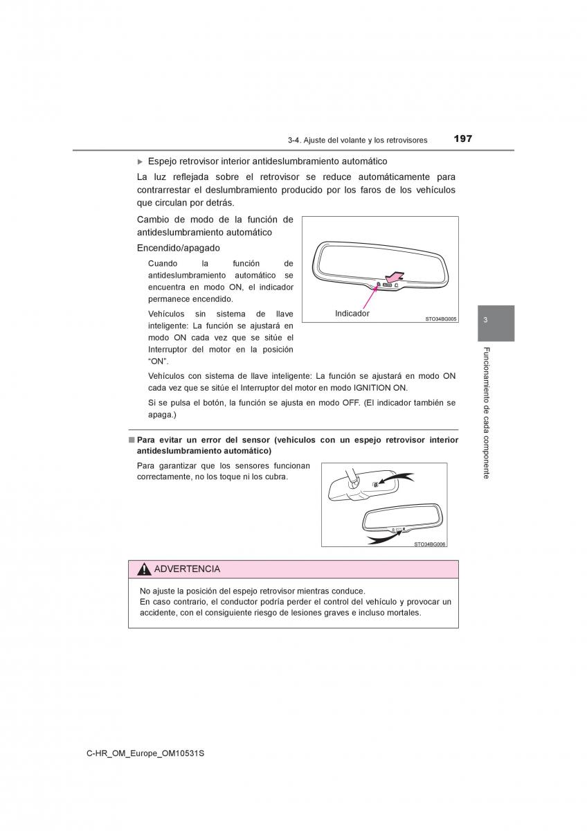 Toyota C HR manual del propietario / page 197