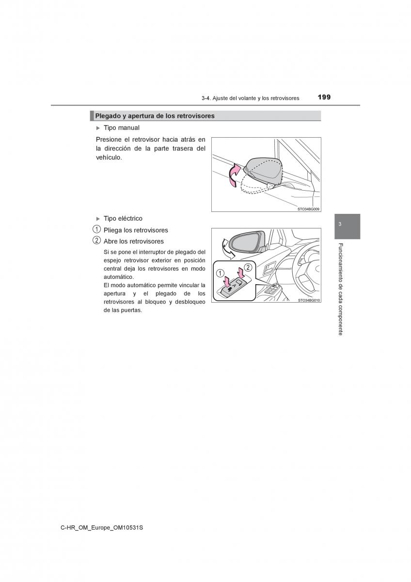 Toyota C HR manual del propietario / page 199