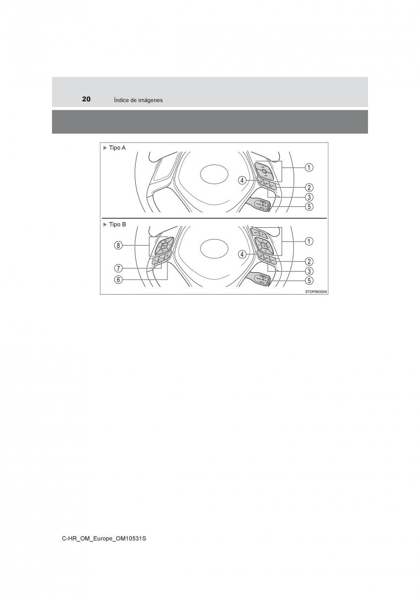 Toyota C HR manual del propietario / page 20