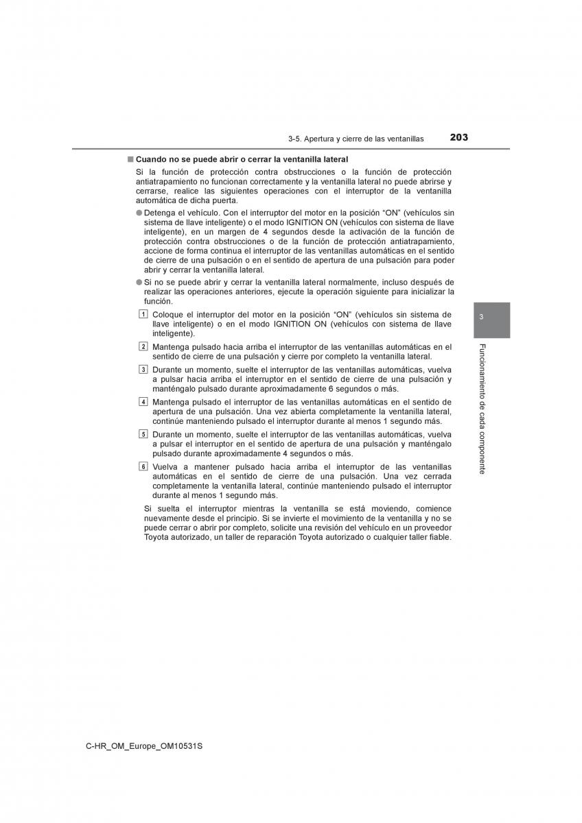 Toyota C HR manual del propietario / page 203