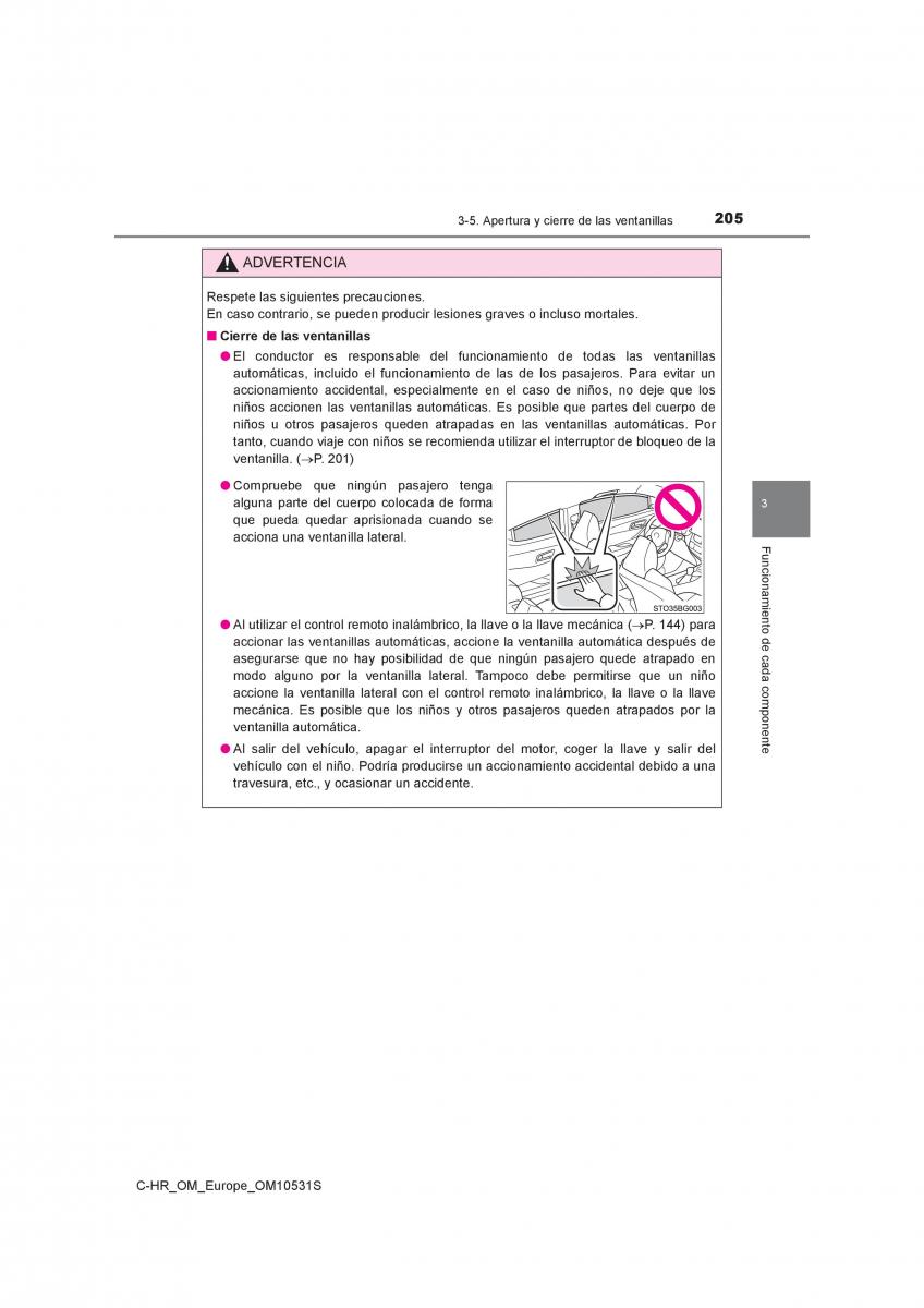 Toyota C HR manual del propietario / page 205