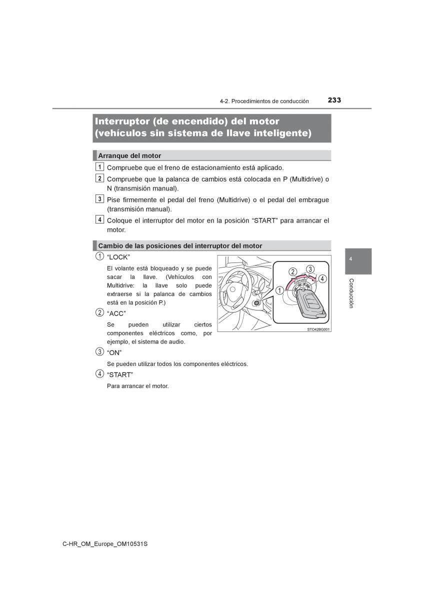 Toyota C HR manual del propietario / page 233