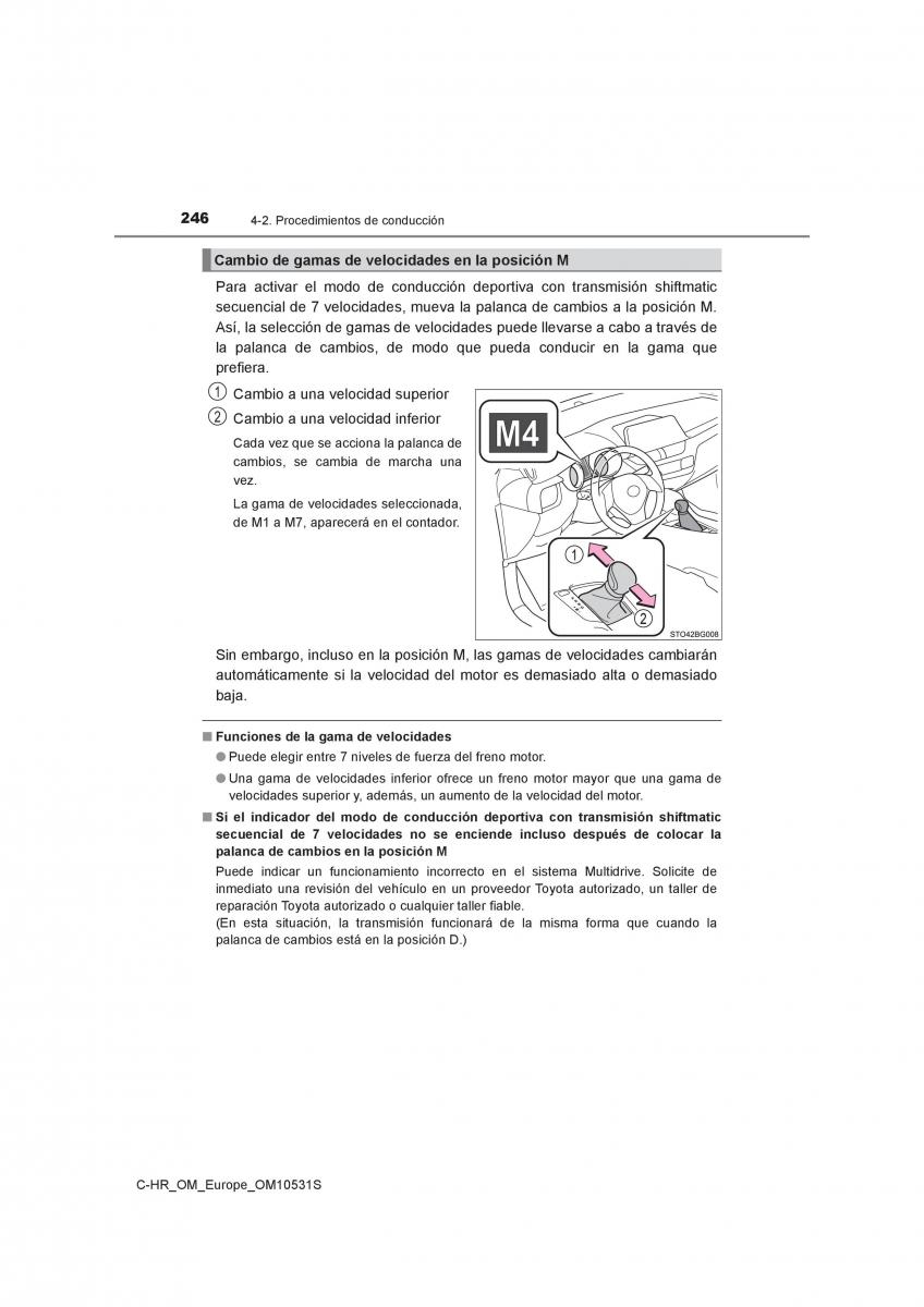 Toyota C HR manual del propietario / page 246