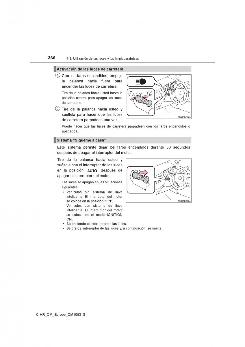 Toyota C HR manual del propietario / page 266