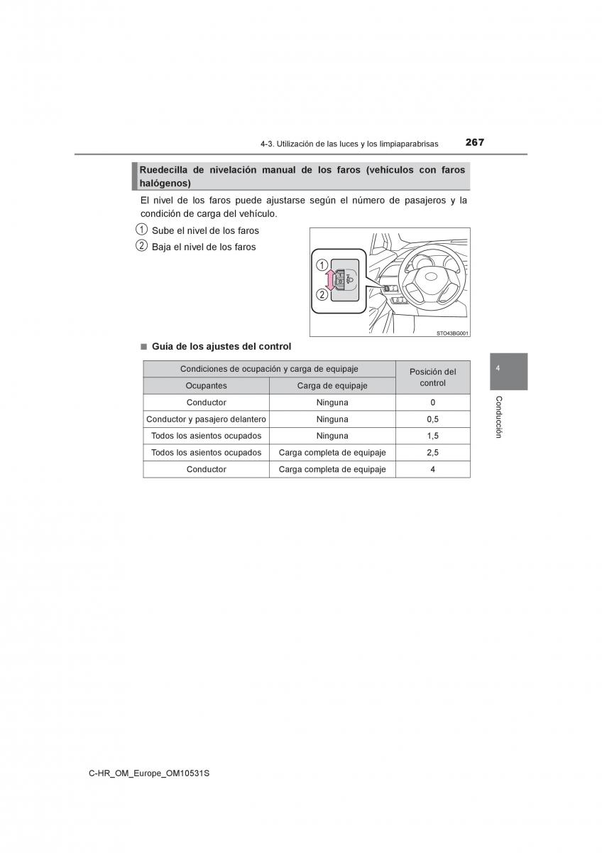 Toyota C HR manual del propietario / page 267