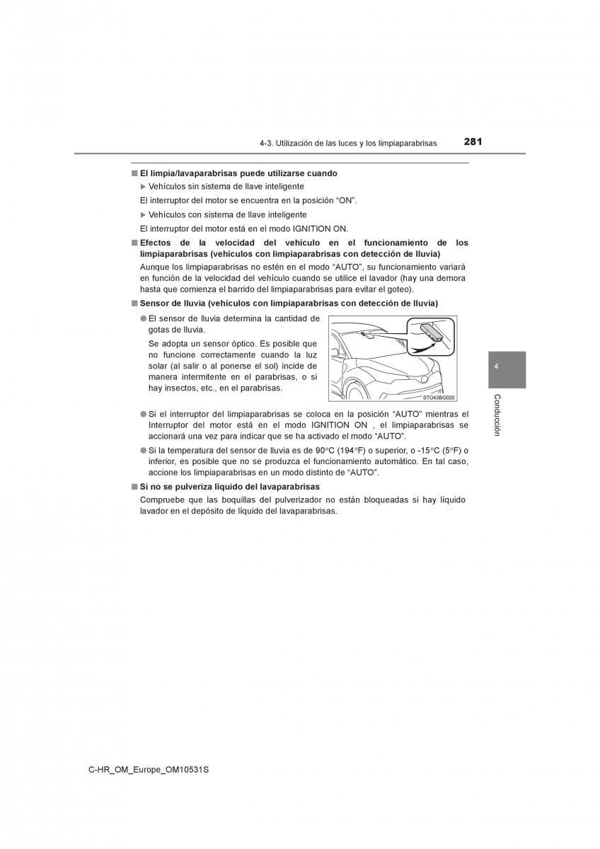 Toyota C HR manual del propietario / page 281