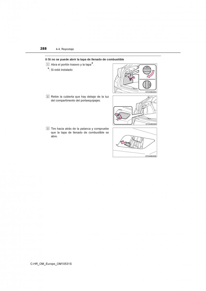 Toyota C HR manual del propietario / page 288