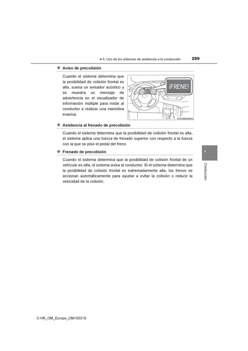 Toyota C HR manual del propietario / page 299