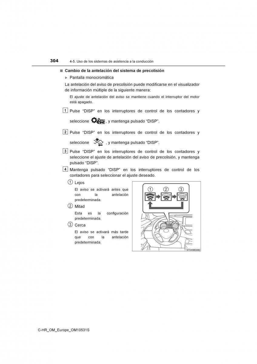 Toyota C HR manual del propietario / page 304