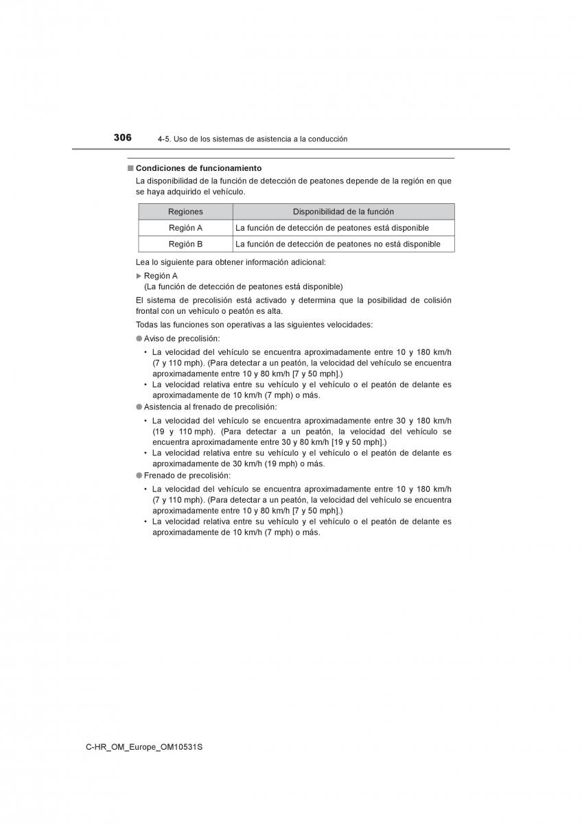 Toyota C HR manual del propietario / page 306