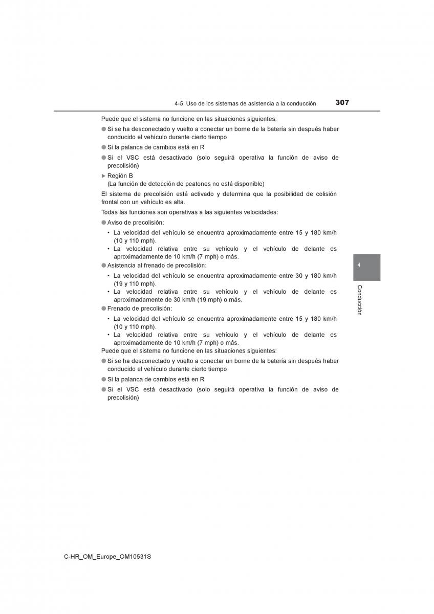 Toyota C HR manual del propietario / page 307