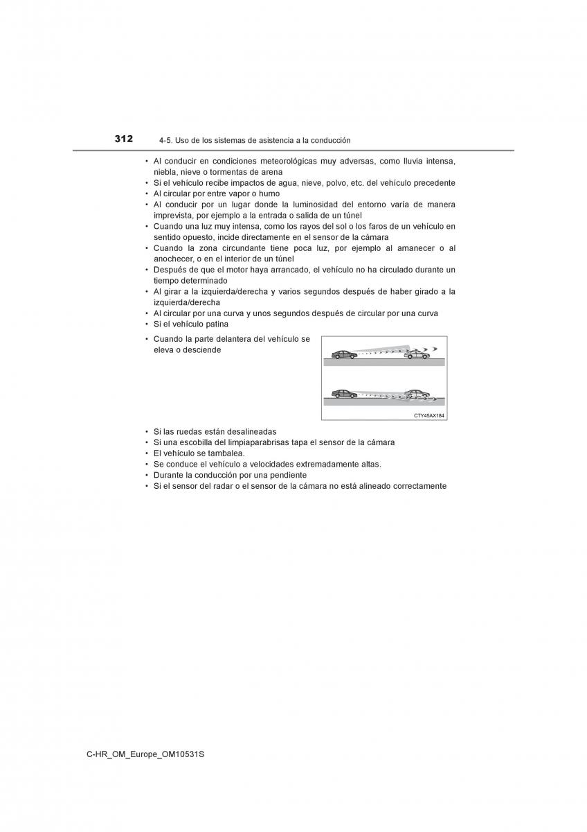 Toyota C HR manual del propietario / page 312