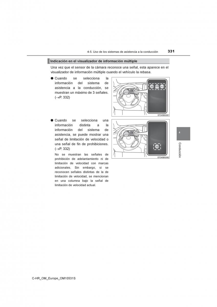 Toyota C HR manual del propietario / page 331