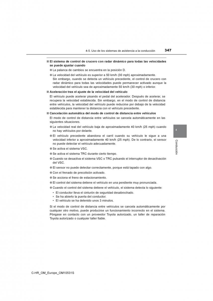 Toyota C HR manual del propietario / page 347