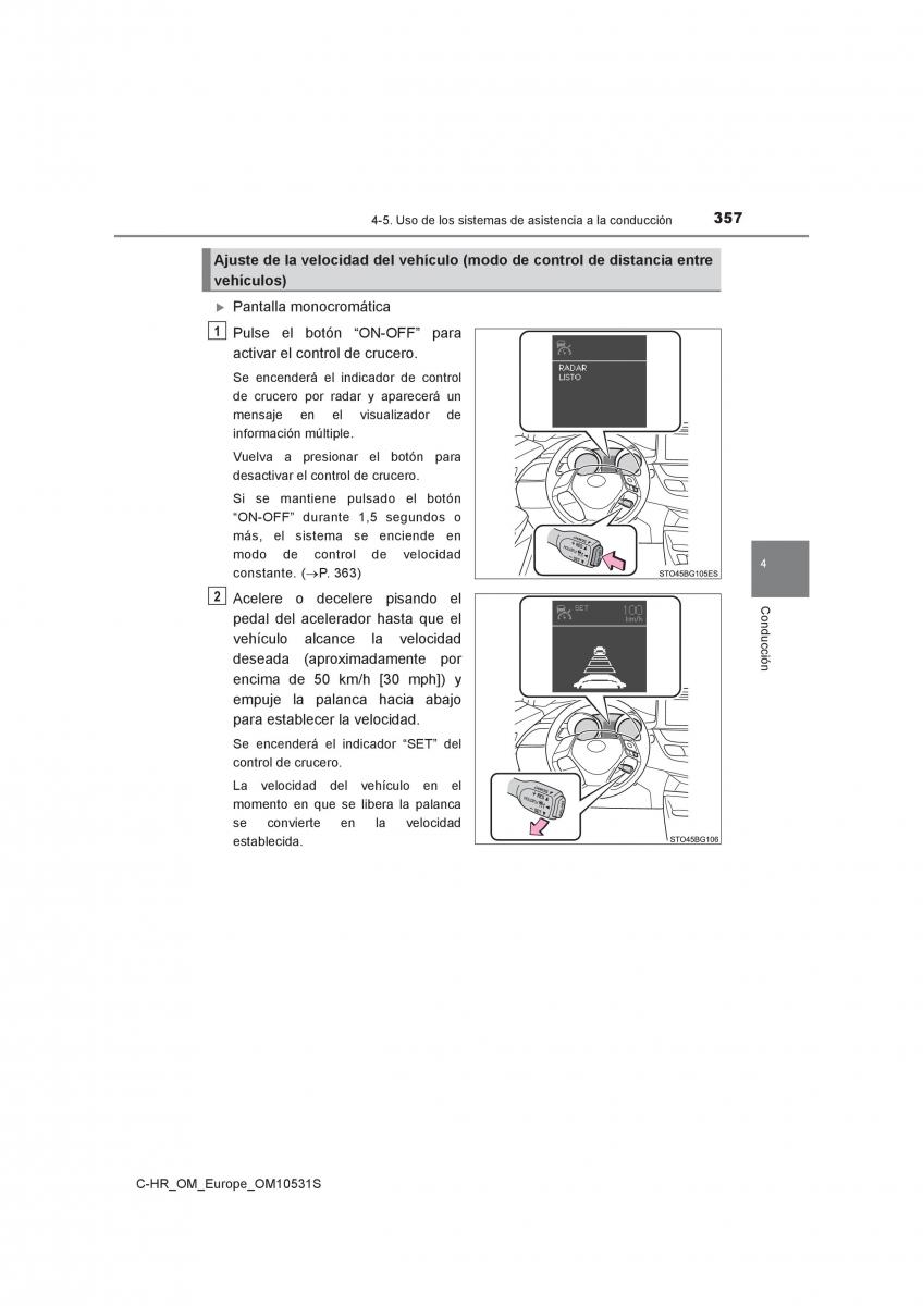 Toyota C HR manual del propietario / page 357