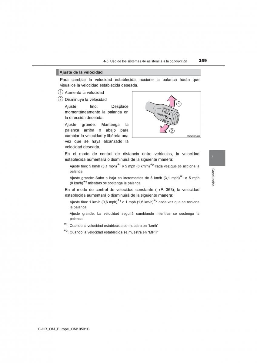 Toyota C HR manual del propietario / page 359