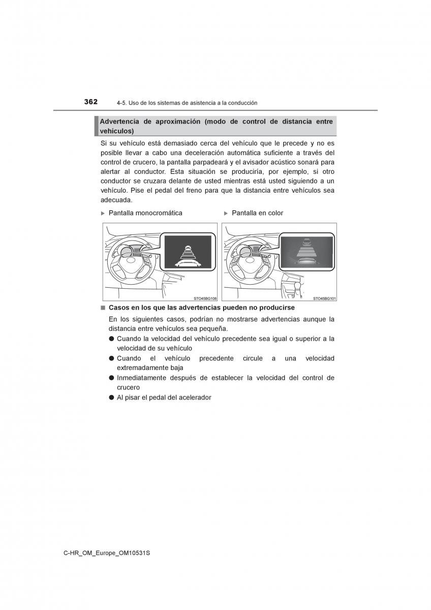 Toyota C HR manual del propietario / page 362