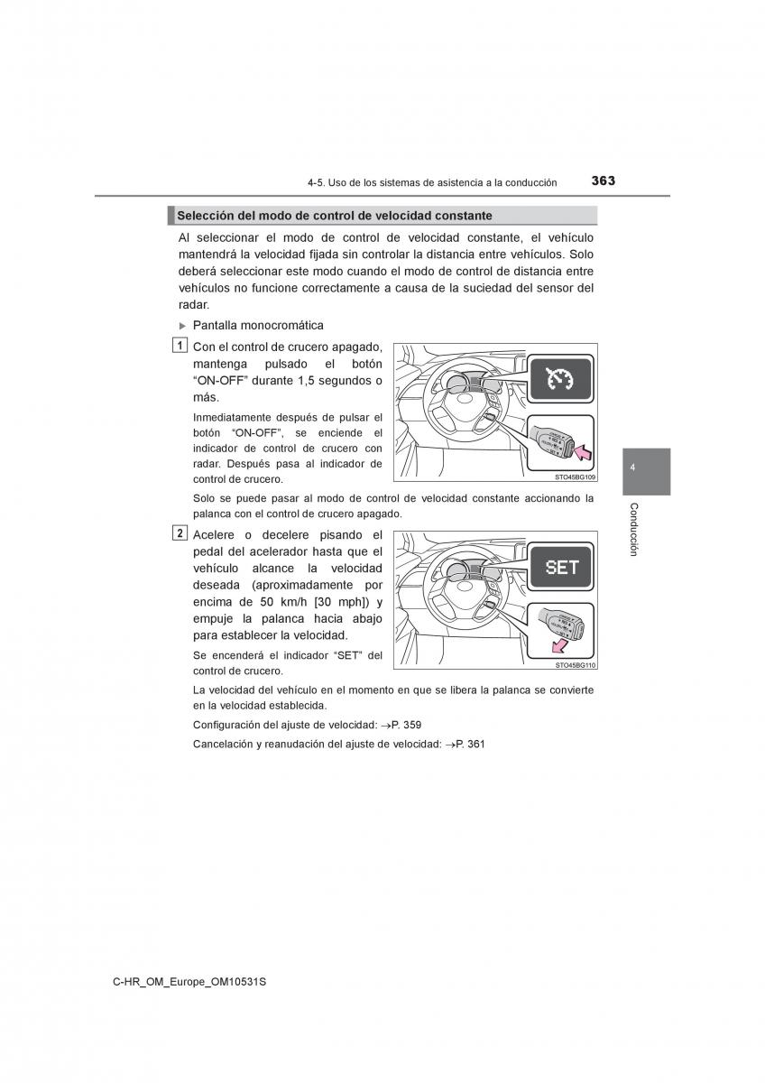 Toyota C HR manual del propietario / page 363