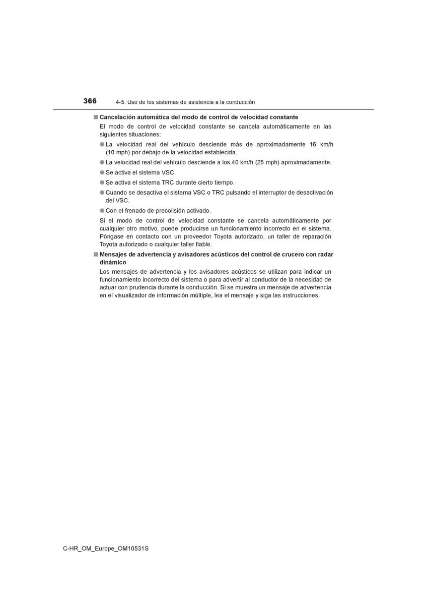 Toyota C HR manual del propietario / page 366