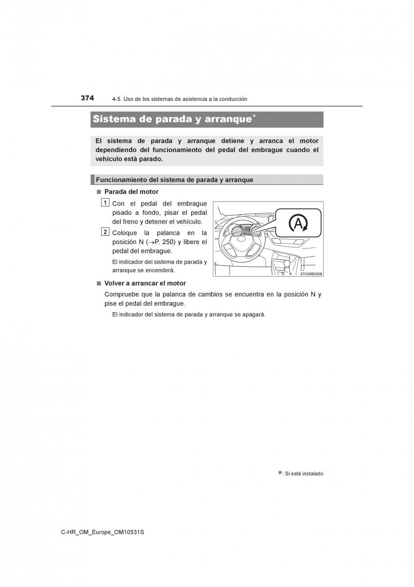 Toyota C HR manual del propietario / page 374