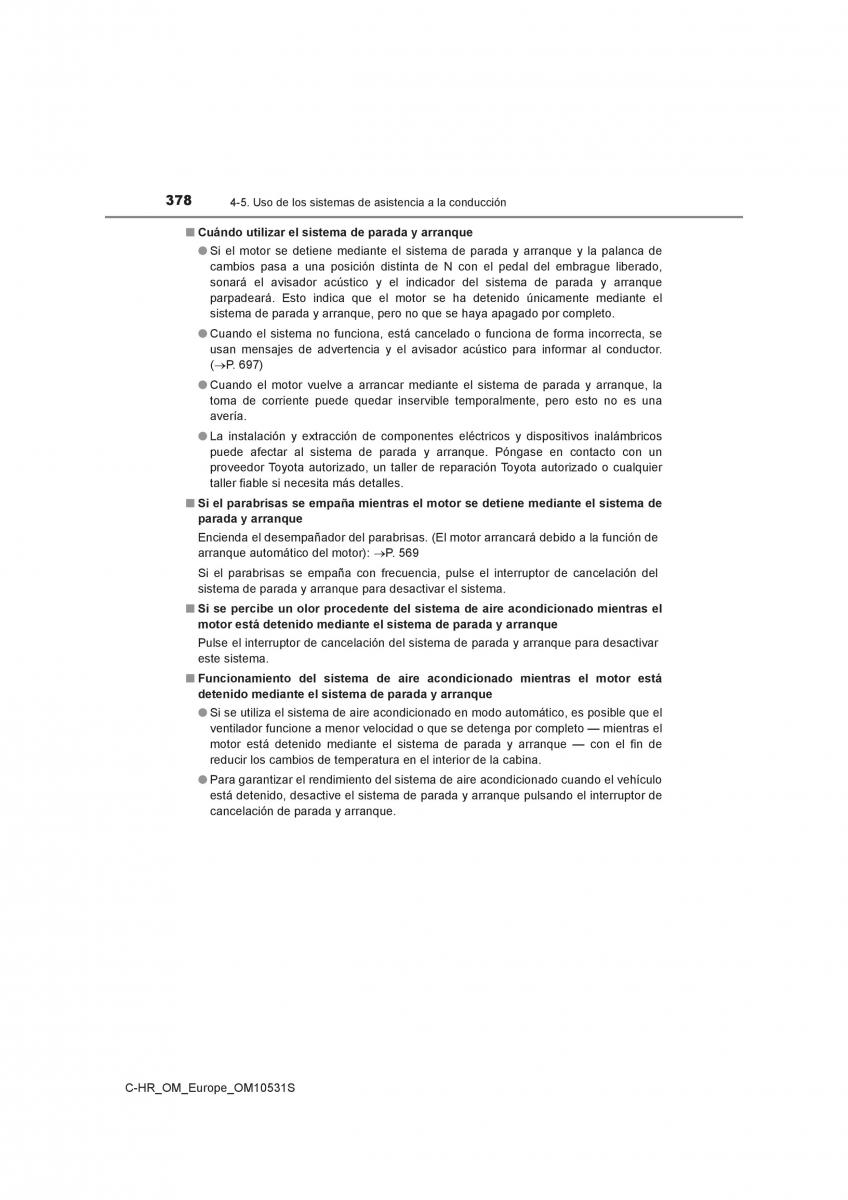 Toyota C HR manual del propietario / page 378