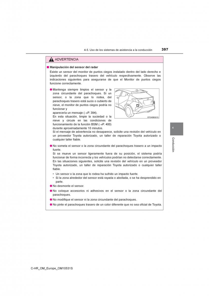 Toyota C HR manual del propietario / page 397