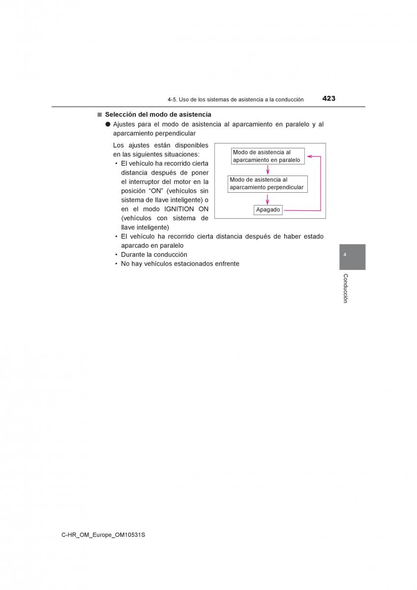 Toyota C HR manual del propietario / page 423