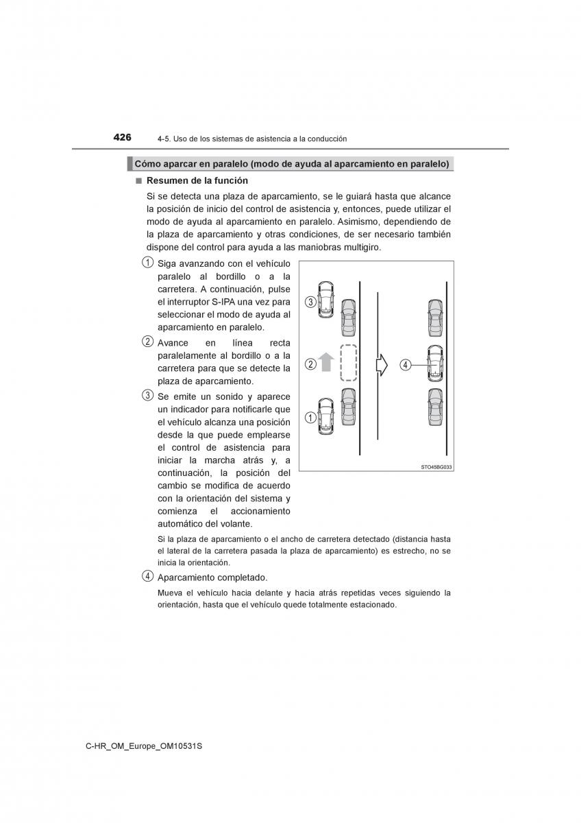 Toyota C HR manual del propietario / page 426