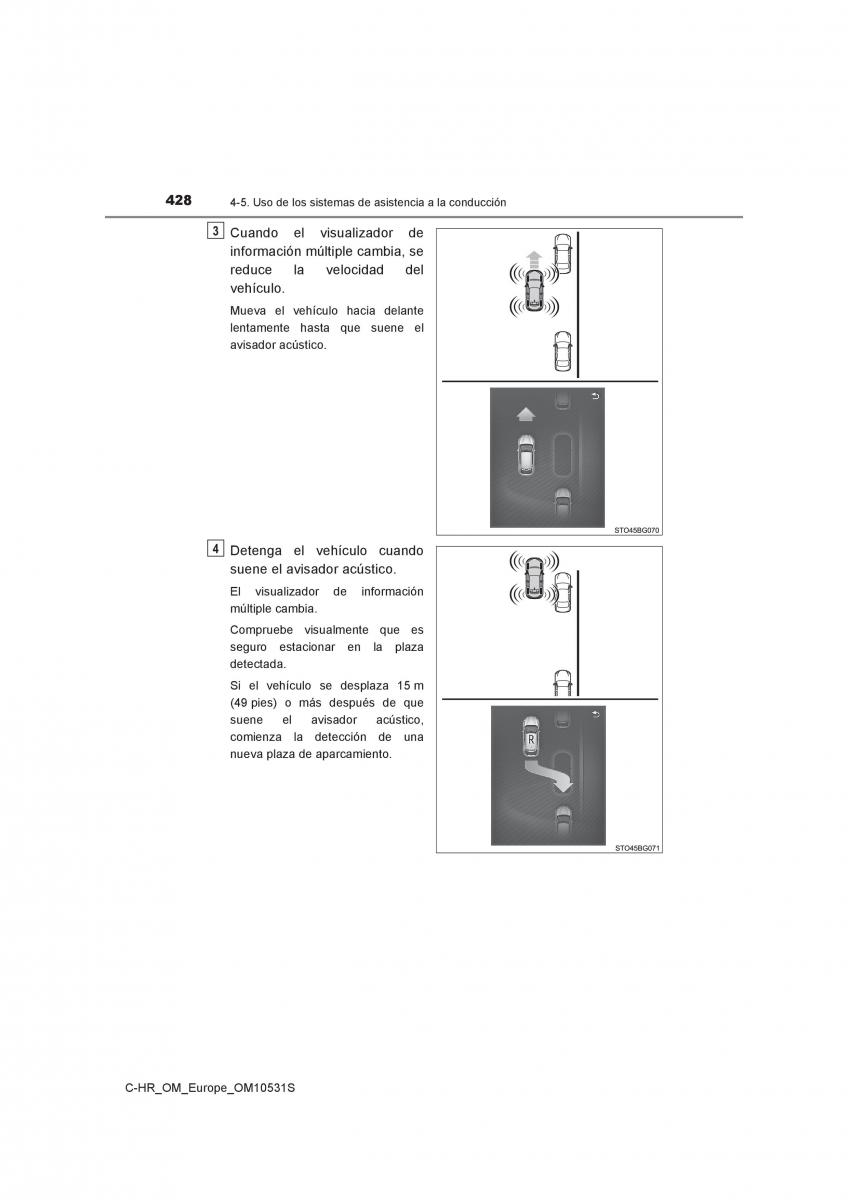 Toyota C HR manual del propietario / page 428