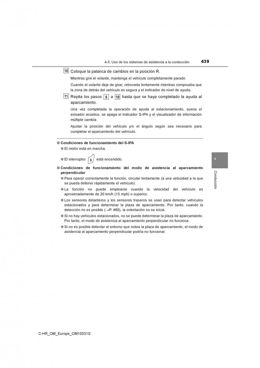 Toyota C HR manual del propietario / page 439