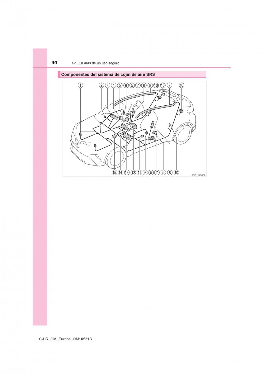 Toyota C HR manual del propietario / page 44