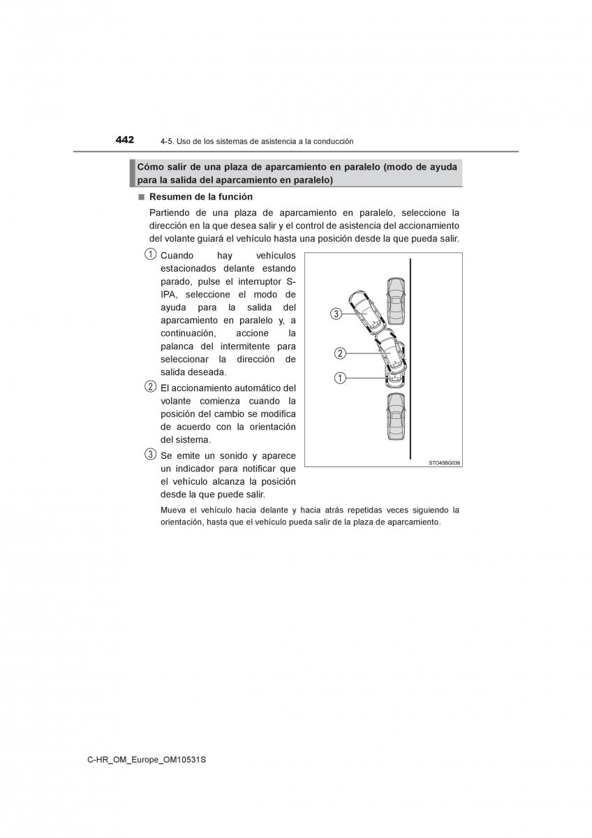 Toyota C HR manual del propietario / page 442